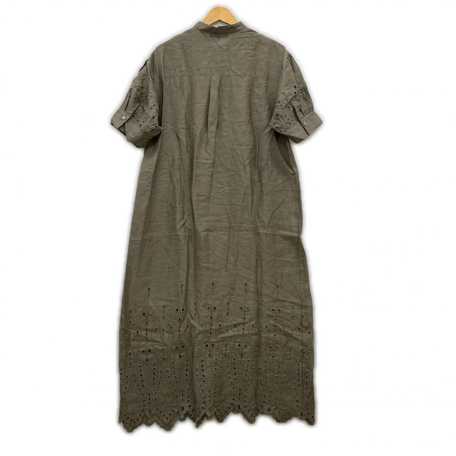 UNTITLED アンタイトル リネン カットワーク ロングワンピース size2