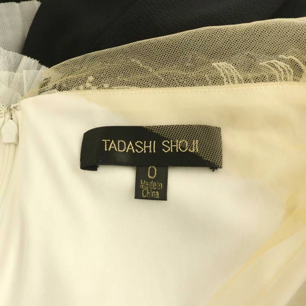 タダシショージ TADASHI SHOJI オフショルデザイン 刺繍 ドッキング