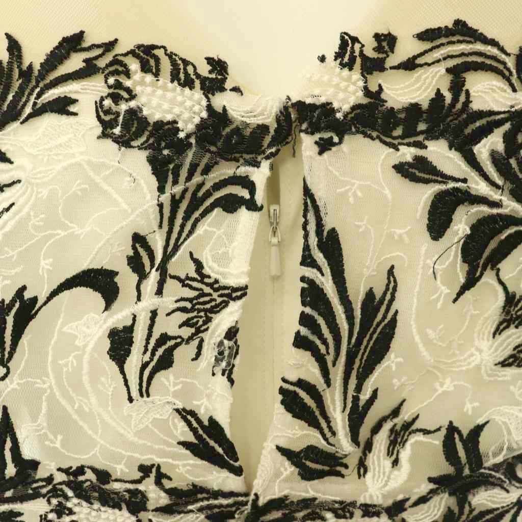 タダシショージ TADASHI SHOJI オフショルデザイン 刺繍 ドッキング