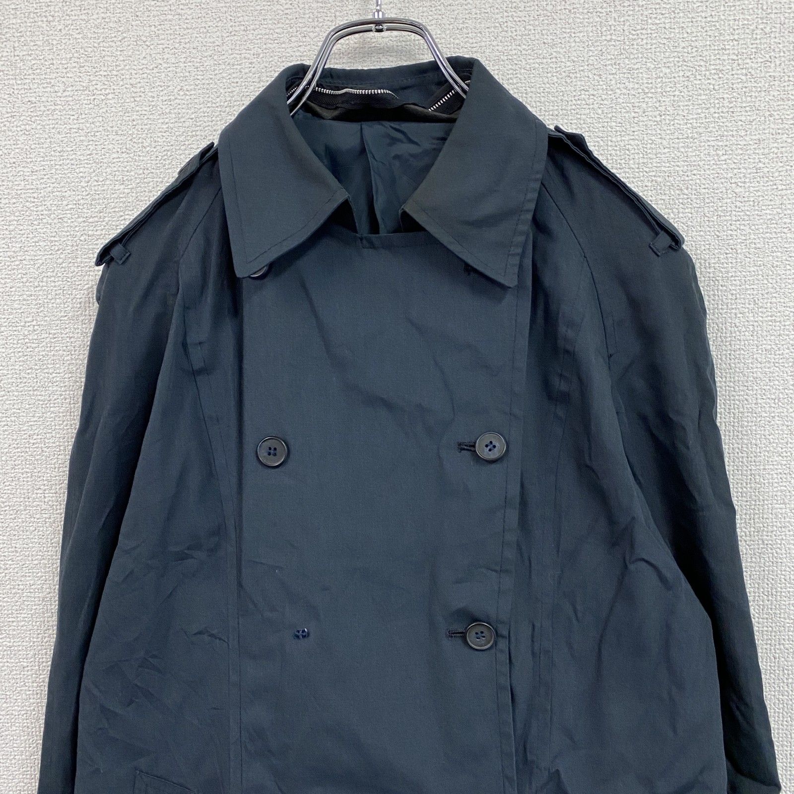LONDON FOG ロンドンフォグ ダブルトレンチコート 紺 ネイビー 8サイズ