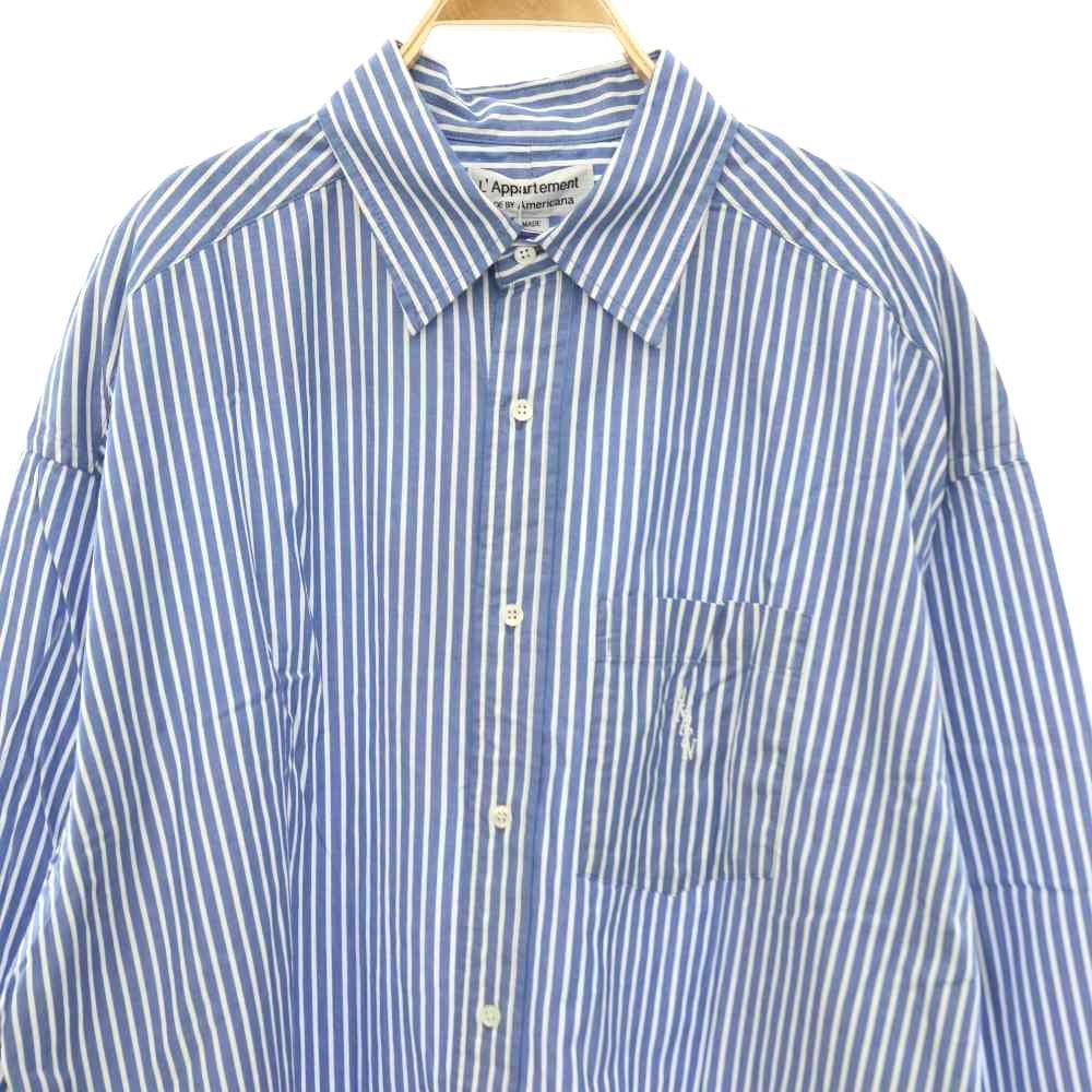 アメリカーナ AMERICANA STRIPE SHIRT OP ワンピース アパルトモン別注