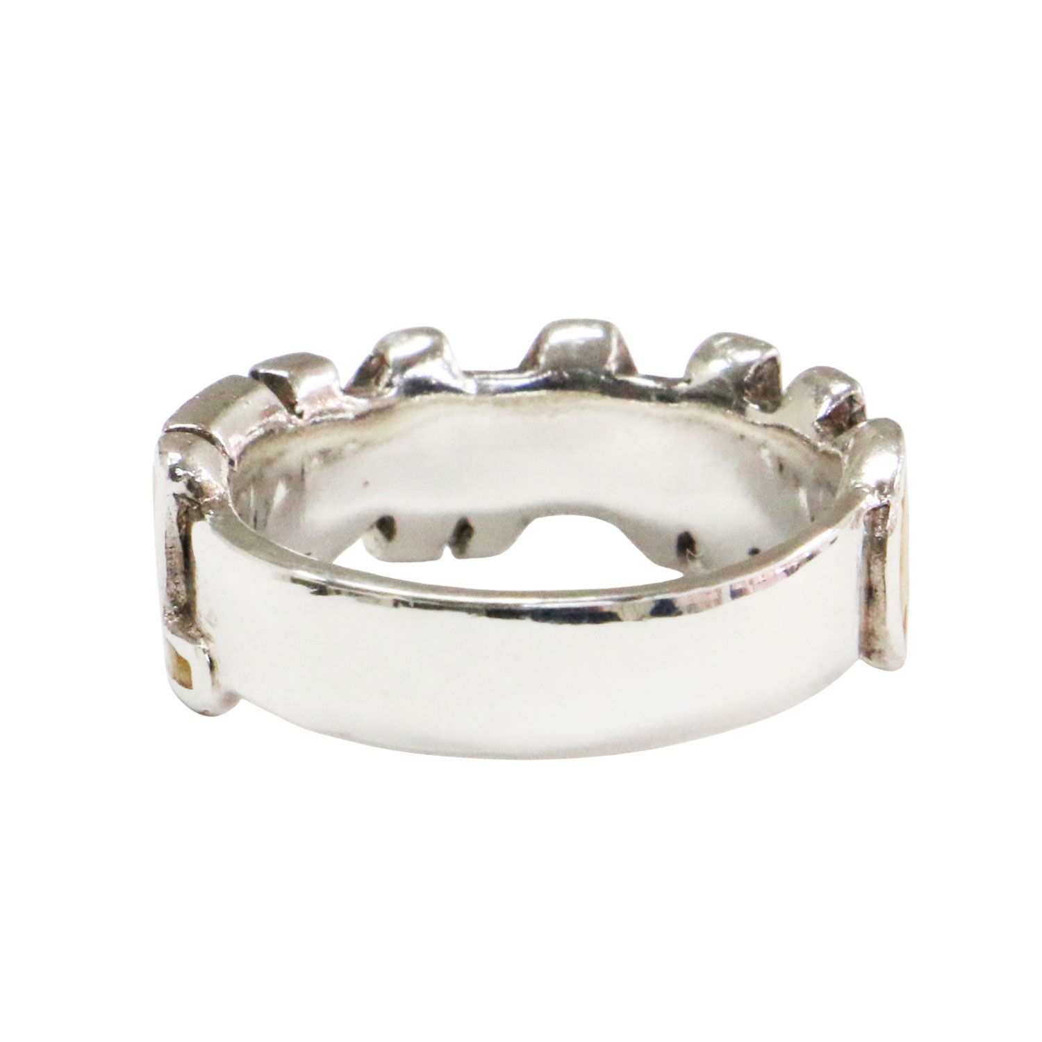 CHANEL vintageリング サイズ12号 CHANEL シャネル リング サイズ:12号 ロゴリング 指輪 メタル