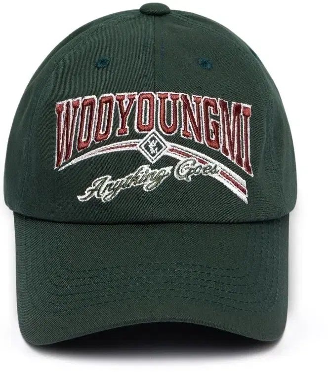 WOOYOUNGMI ウーヨンミ ベースボールキャップ グリーン ロゴ グラフィック 15,324円