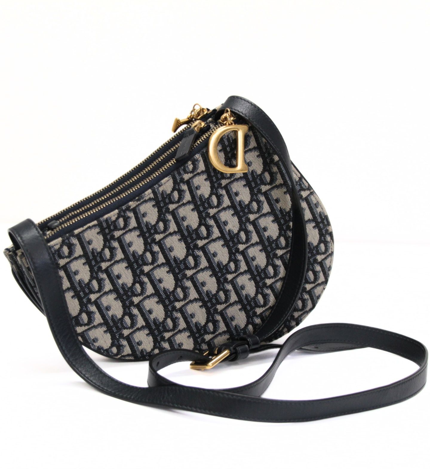 美品 Christian Dior クリスチャンディオール サドル ショルダーバッグ