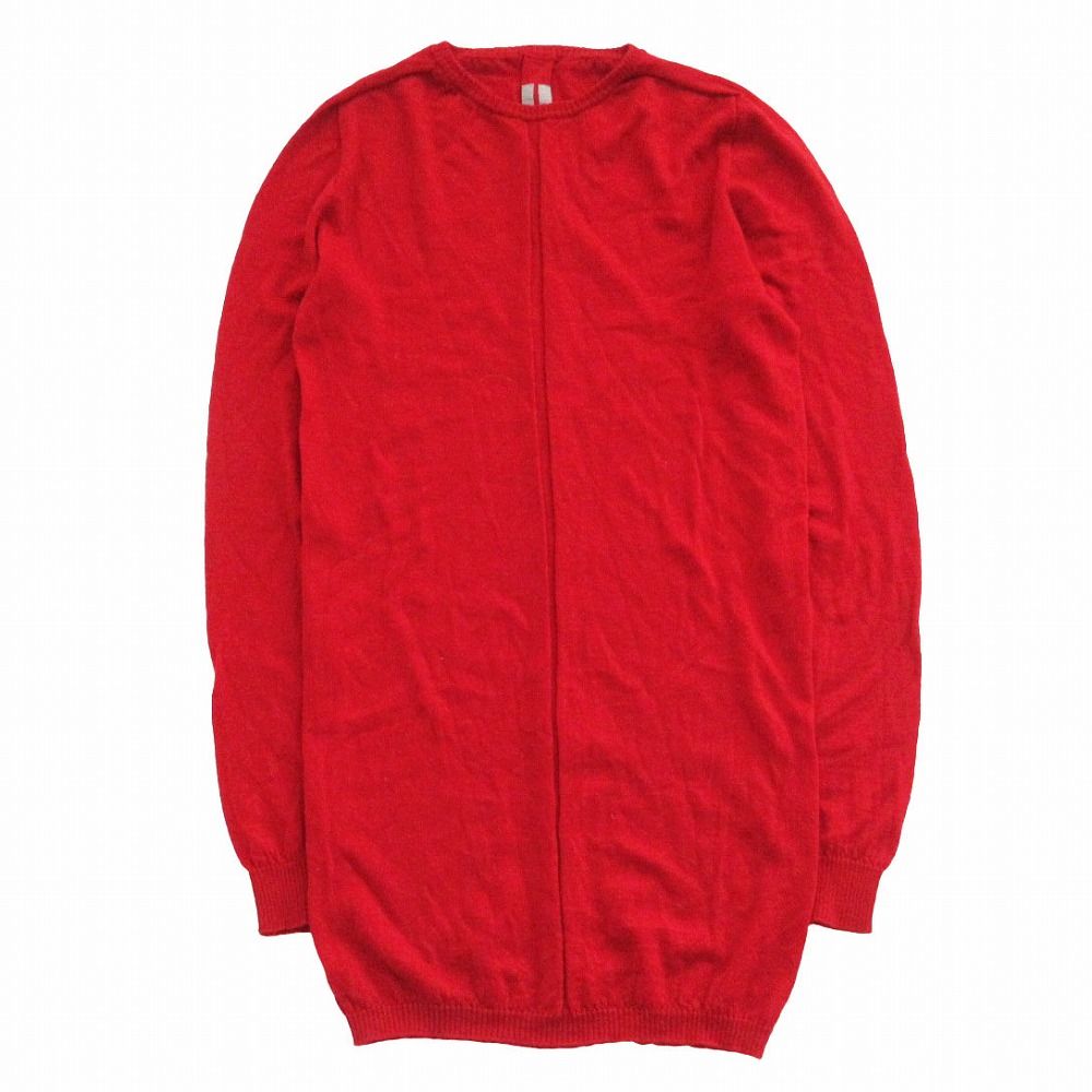 Rick Owens リックオウエンス セーター LARRY 19FW ロングニット 長袖 トップス レッド レディース 【中古】