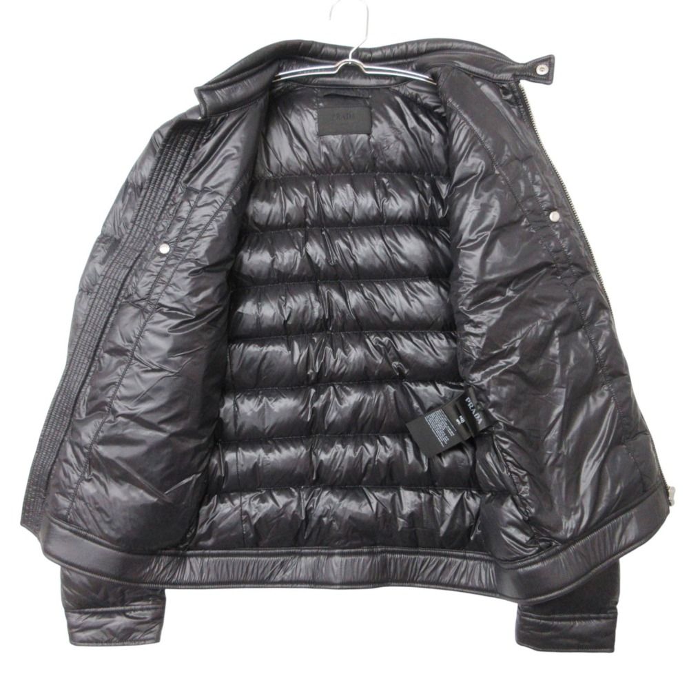 PRADA プラダ ダウンジャケット 美品 トライアングルロゴ ジップアップ 