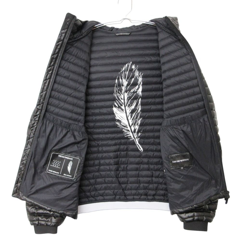 Emporio Armani エンポリオ・アルマーニ ダウンジャケット ロゴフード