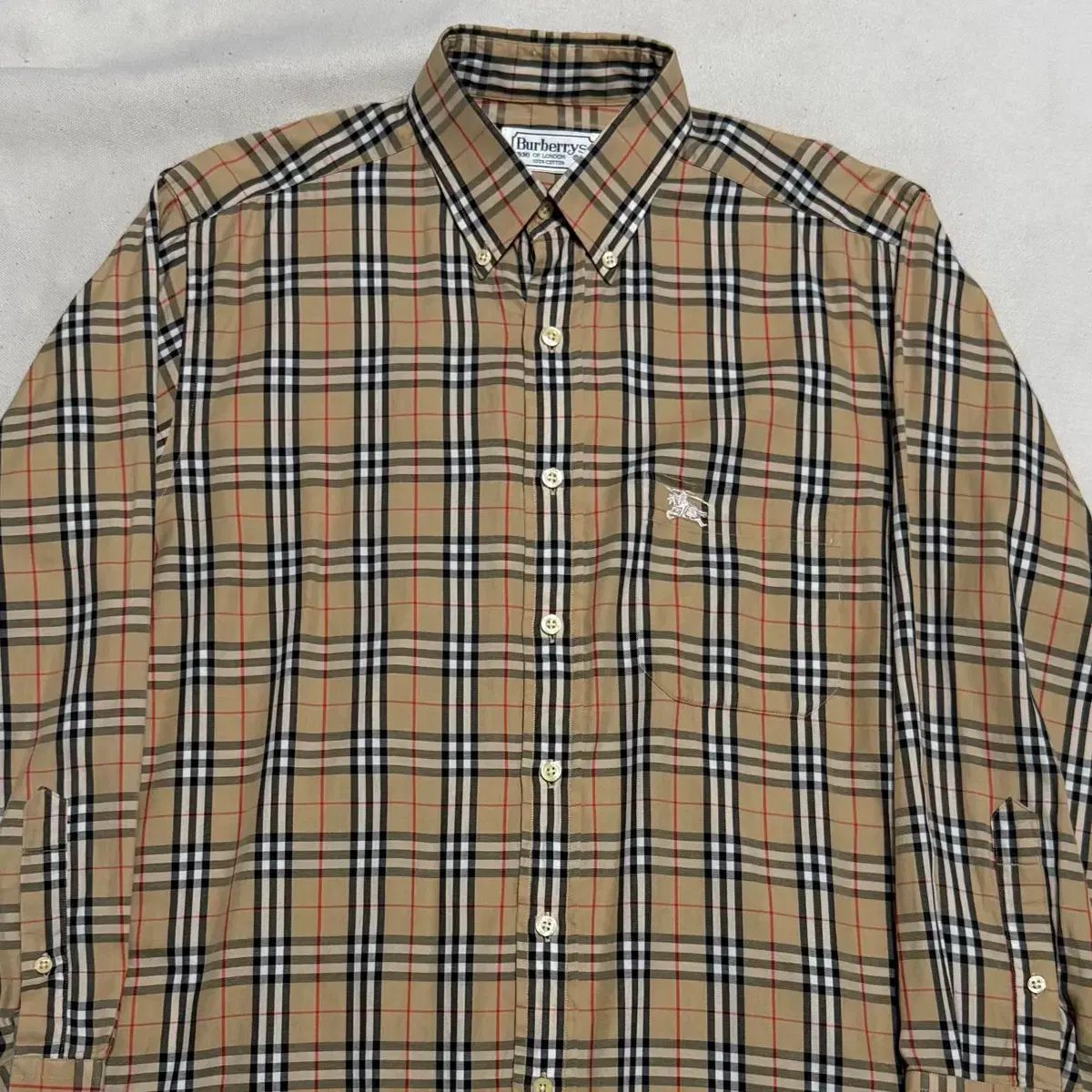 90s Burberry's ノヴァチェック 長袖 シャツ ヴィンテージ M メンズ