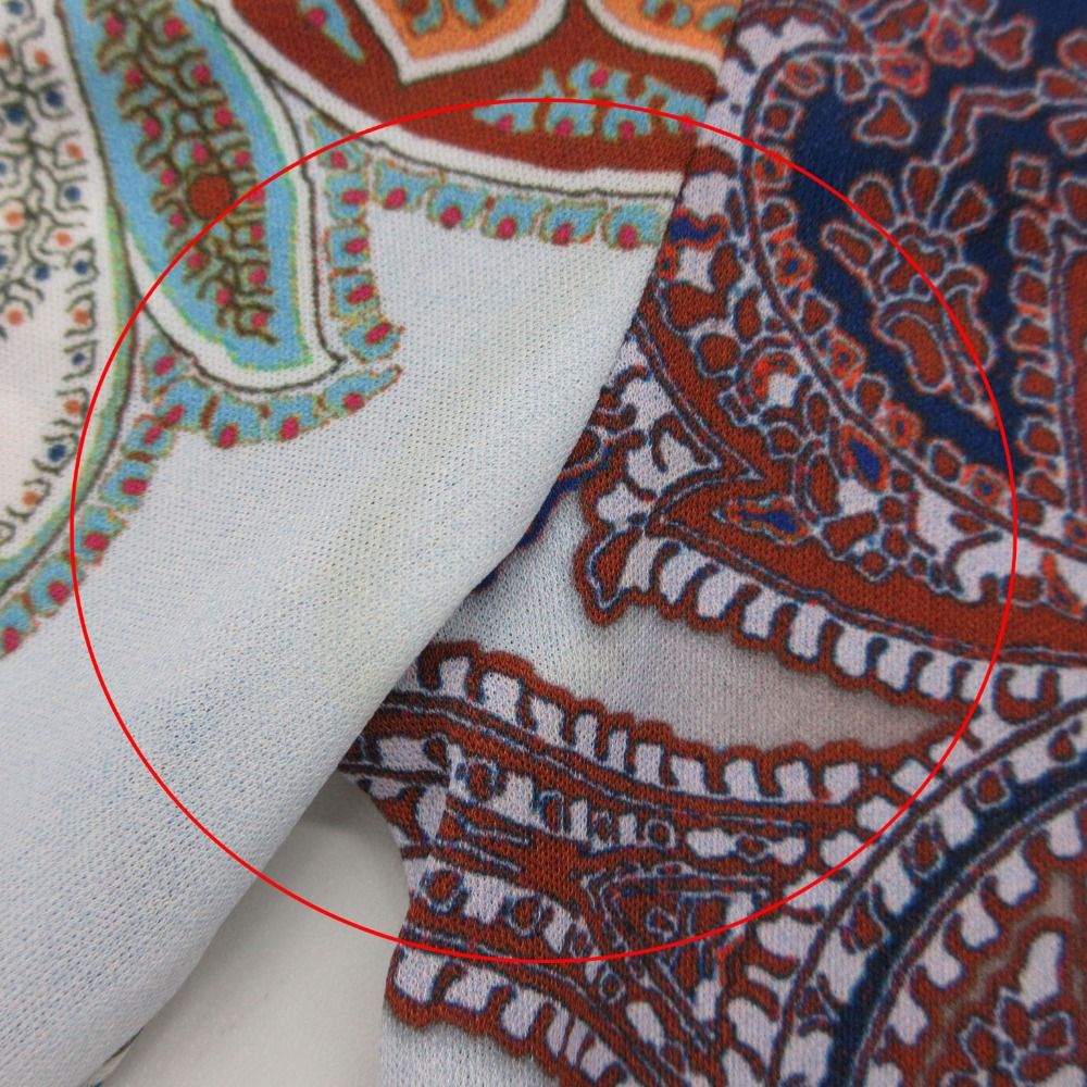 美品 ETRO エトロ ワンピース ロング丈 七分袖 ボートネック