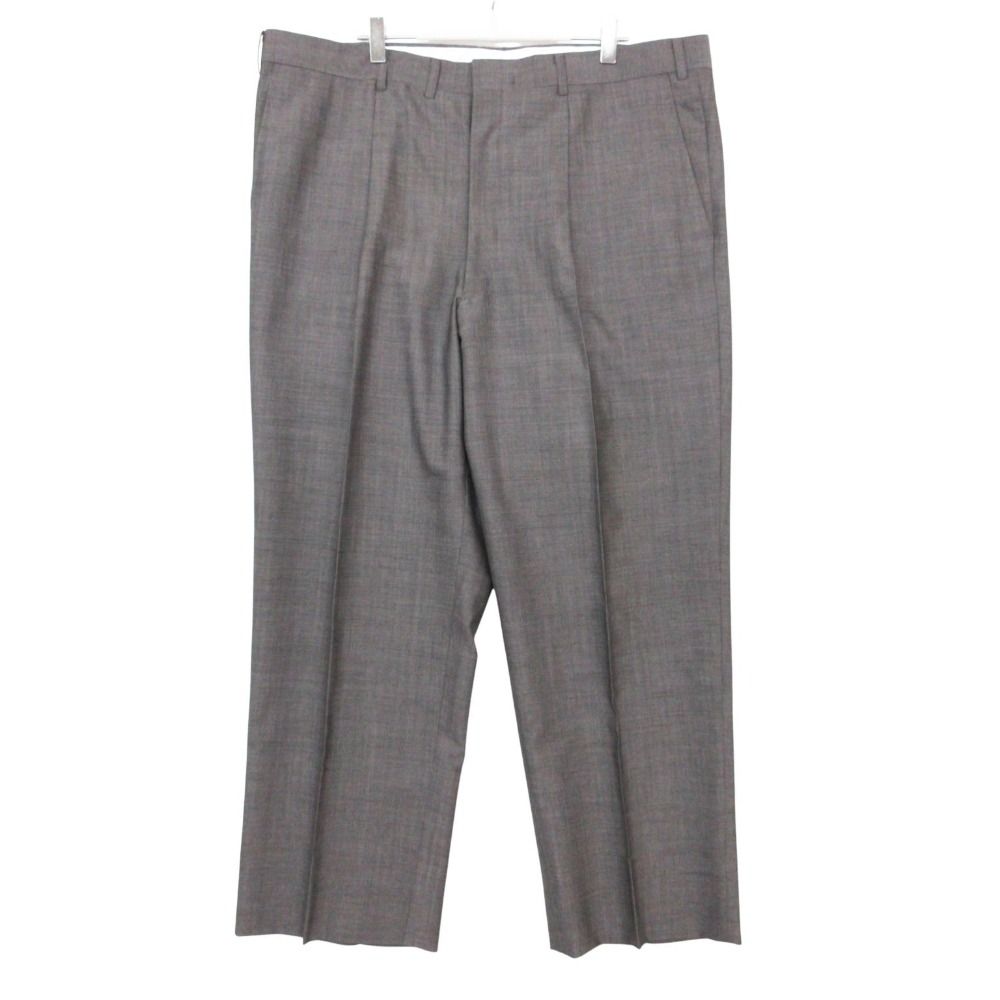 BURBERRY バーバリー 大きいサイズ パンツ スラックス センタープレス トラウザーズ ボトムス グレー メンズ 【中古】