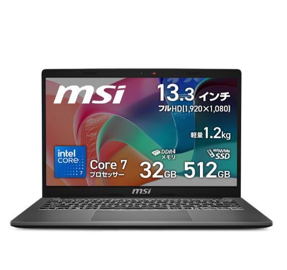 ★保証付き/MSIノートPC Modern 13 F1MOG-5589JP//260738/4711377385244