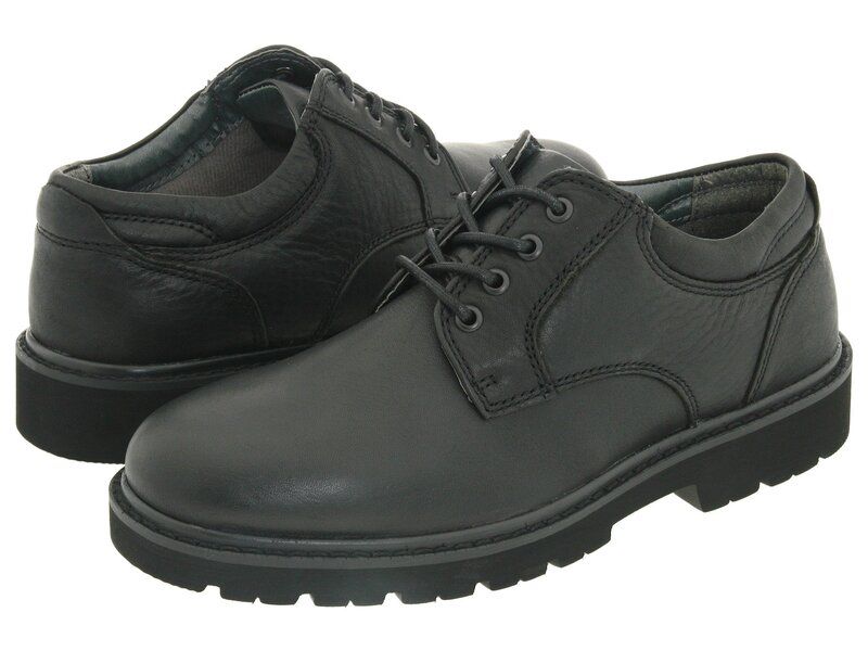 ドッカーズ メンズ シューズ オックスフォード Dockershelter Plain Toe Black Full Grai ブラック