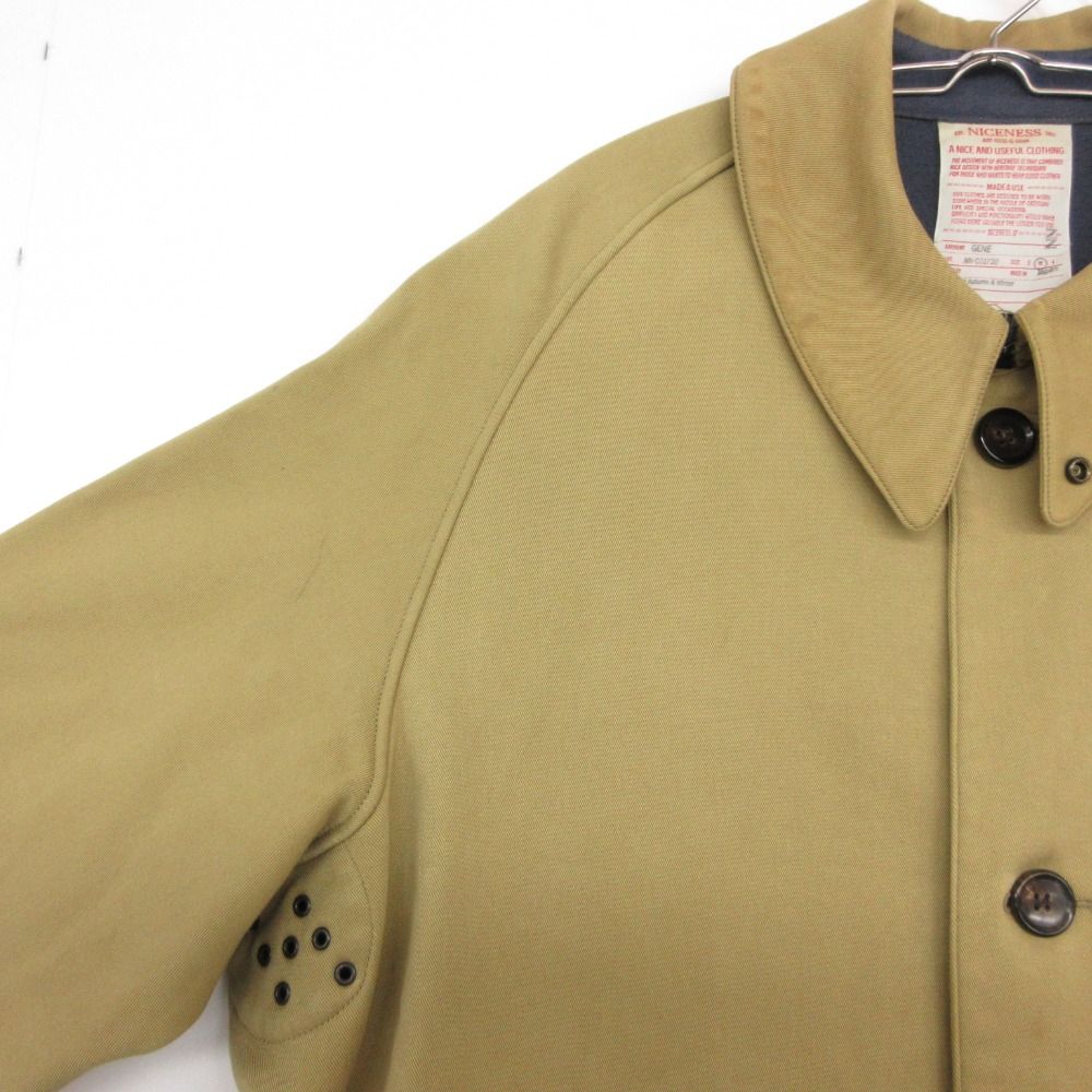 NICENESS ナイスネス ステンカラーコート 20AW GENE ドーバーコート