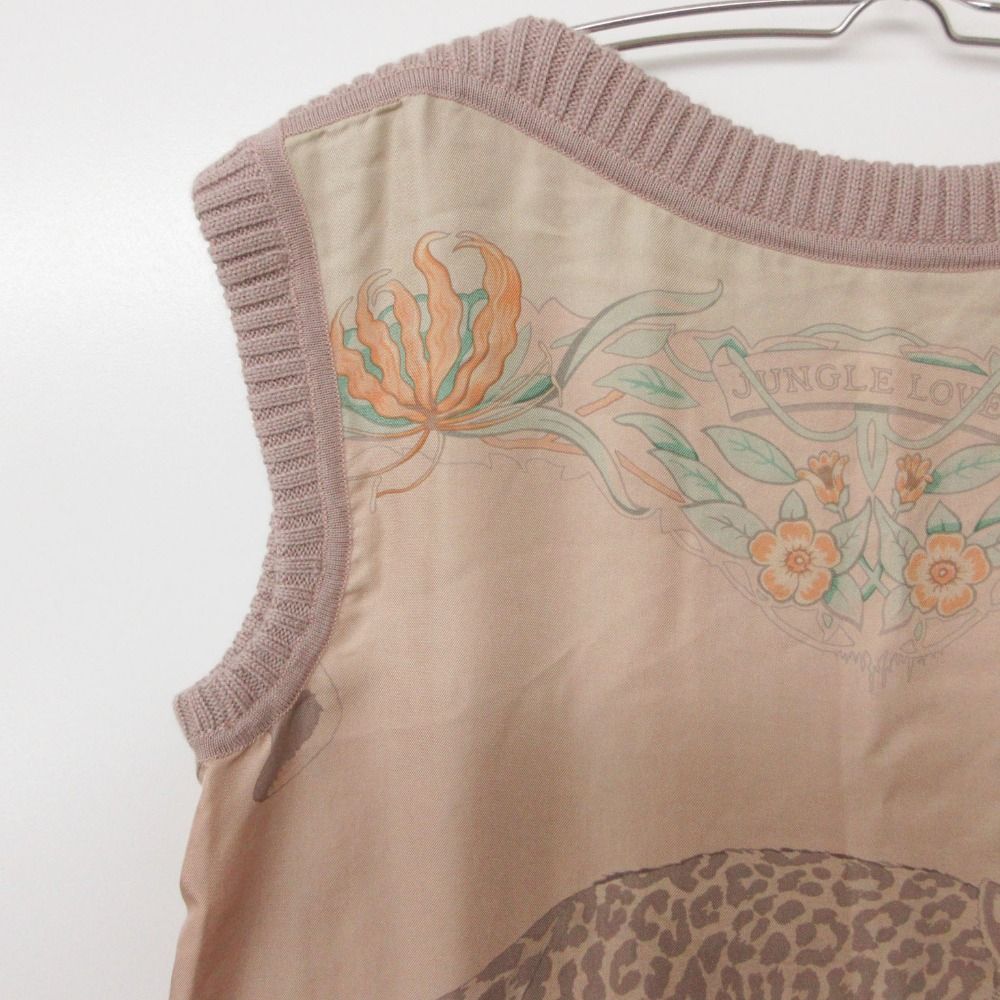 HERMES エルメス ワンピース JUNGLE LOVE ジャングルラブ シルク