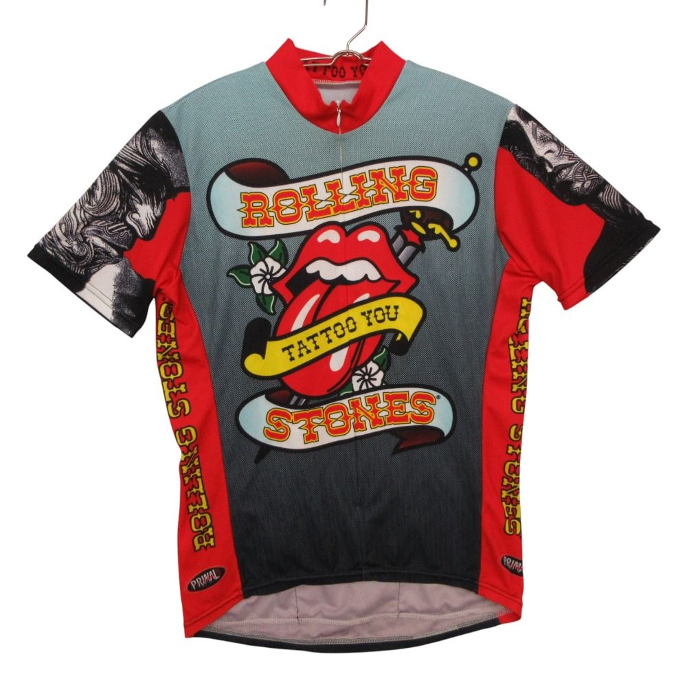 primal wear プライマル USA製 半袖Ｔシャツ ローリング・ストーンズ TATTOO YOU 2004 Musidor BV サイクルジャージ トップス レッド M メンズ 【中古】