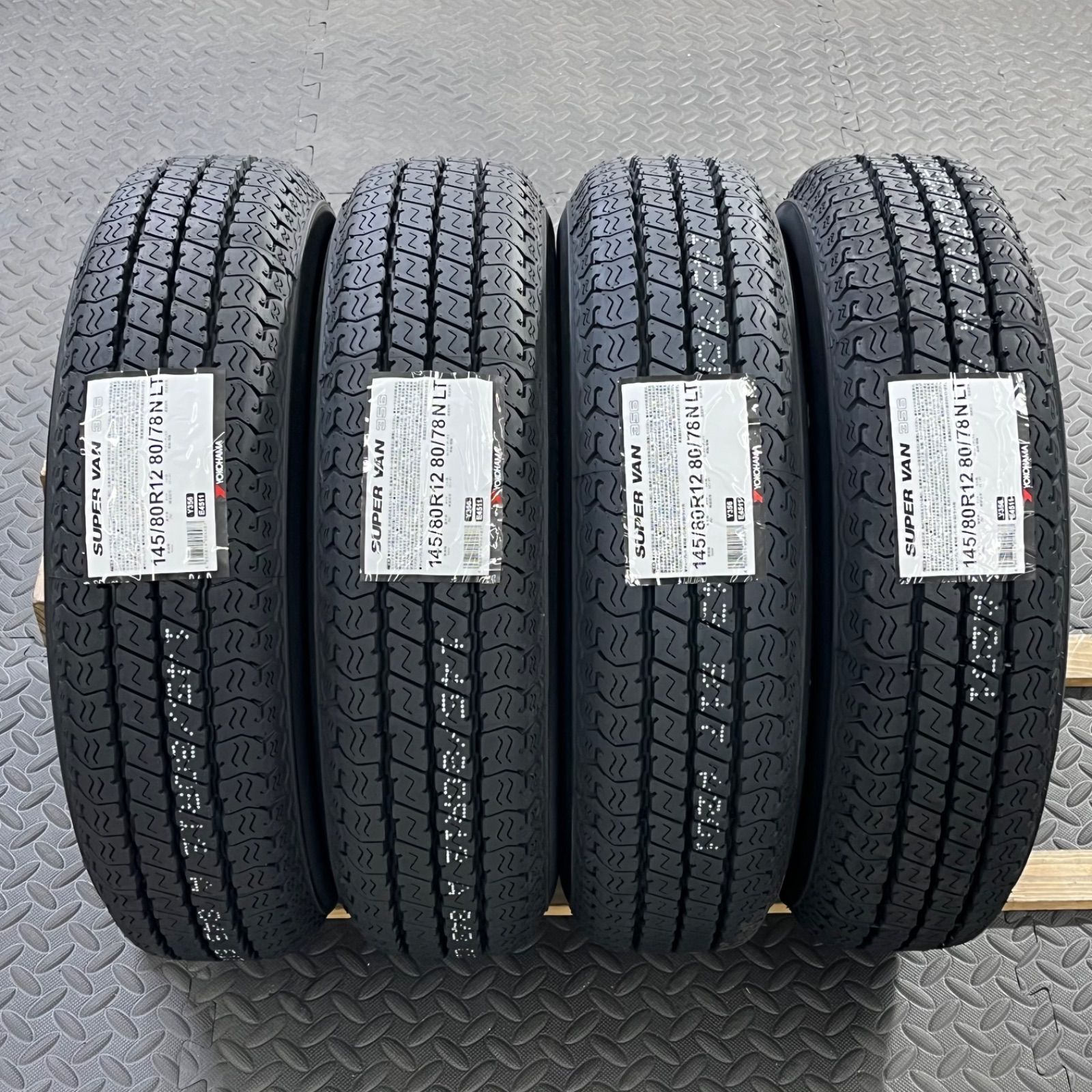 26年製 新品タイヤ 145/80R12 80/78N LT ヨコハマ スーパーバン356(夏