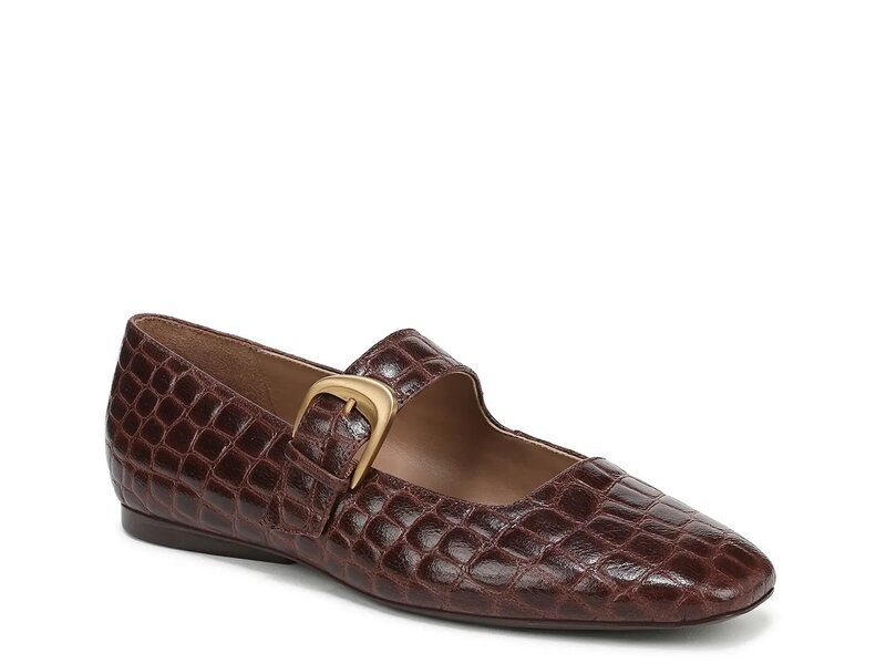 ナチュライザー レディース シューズ パンプス Naturalizer Cosmic Mary Jane Brown Croc Print Leather ブラウン