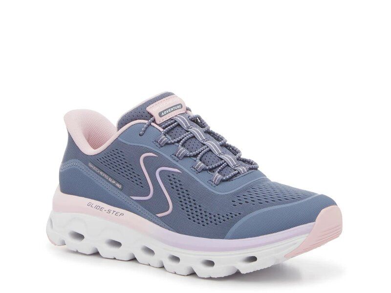 スケッチャーズ レディース シューズ スニーカー Skechers Hands Free SlipIns Glide Step Sole Sneaker Womens Grey グレー