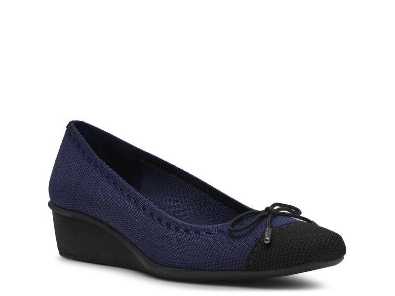 アンクライン レディース シューズ スリッポン・ローファー Anne Klein Wesson Wedge SlipOnavy ネイビー