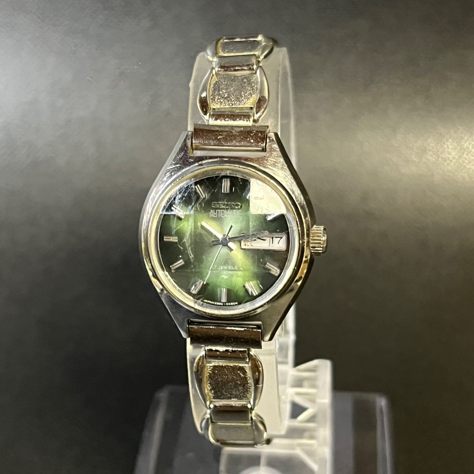 稼働品】 SEIKO 2206-0300 レディース 腕時計 自動巻き 17石 セイコー 