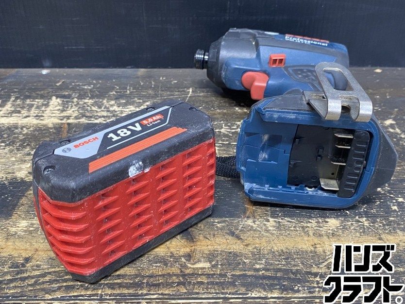 ○【送料無料】【中古品】BOSCH ボッシュ GDR18V-EC バッテリー 