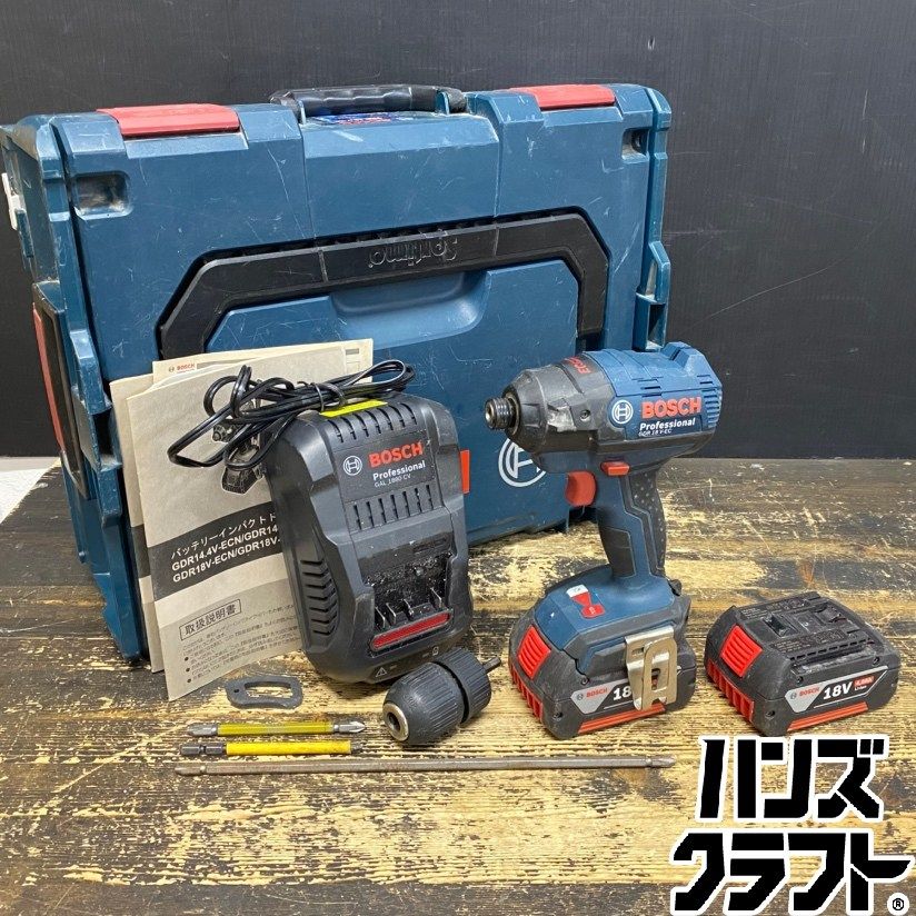 ○【送料無料】【中古品】BOSCH ボッシュ GDR18V-EC バッテリー