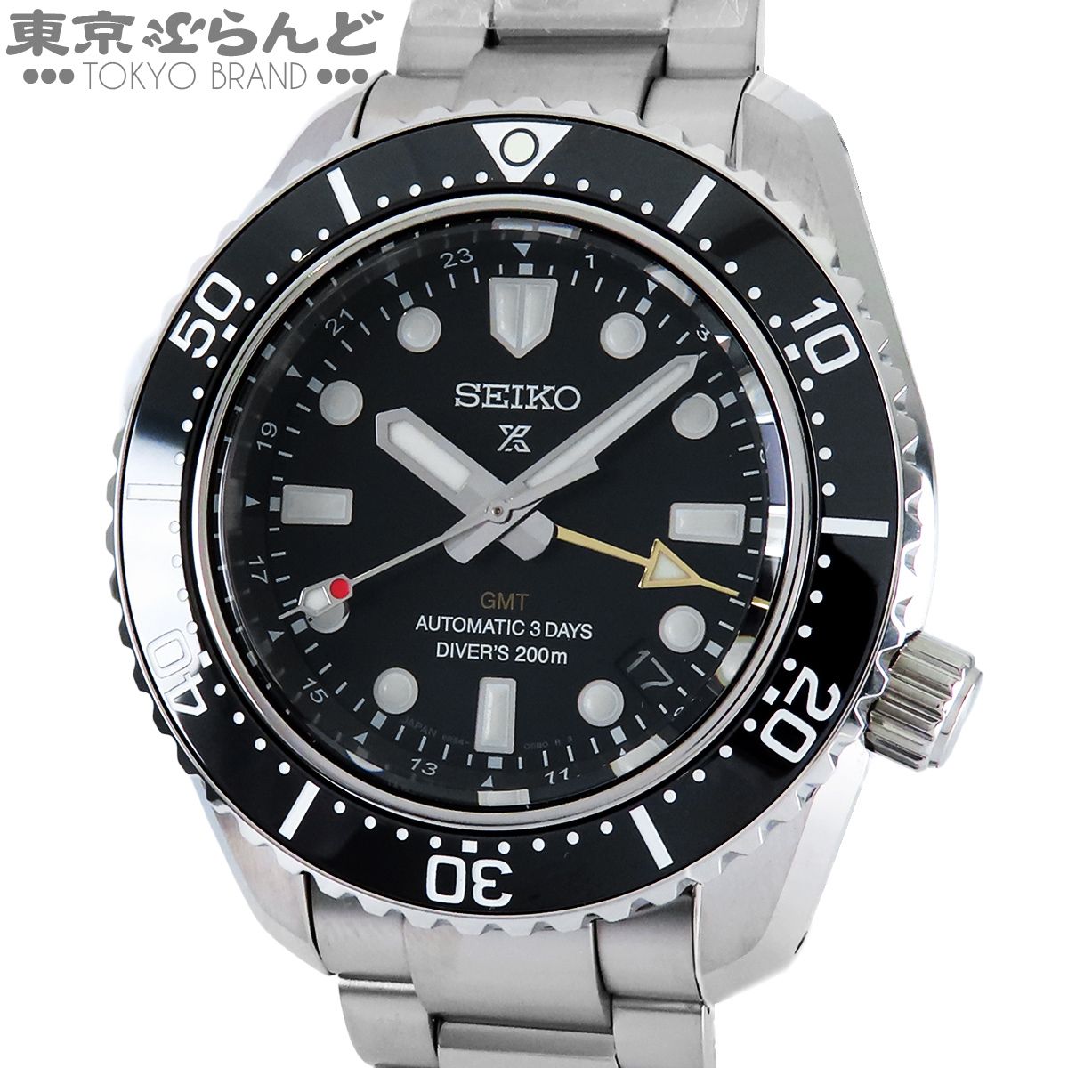 セイコー SEIKO プロスペックス SBEJ011 6R54-00D0 ブラック SS ダイバースキューバ GMT ダイバーズ 1968 ヘリテージ コアショップ限定 箱・保証書付き 腕時計 メンズ 自動巻 未使用 101880885