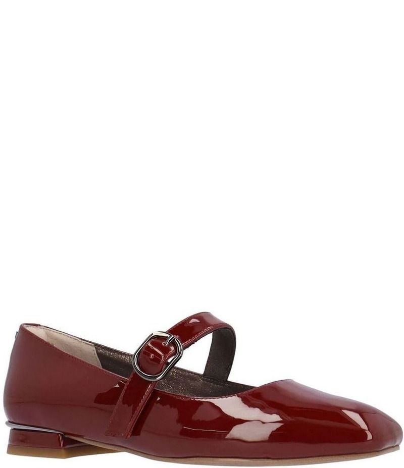 ジェイレニー レディース シューズ パンプス J Renee Faron Patent Mary Jane Flats Dark Cherry