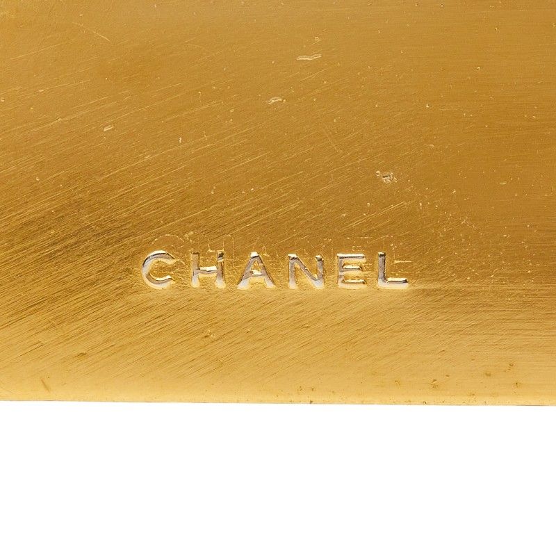 シャネル ロゴプレート ブローチ ゴールド メッキ レディース CHANEL