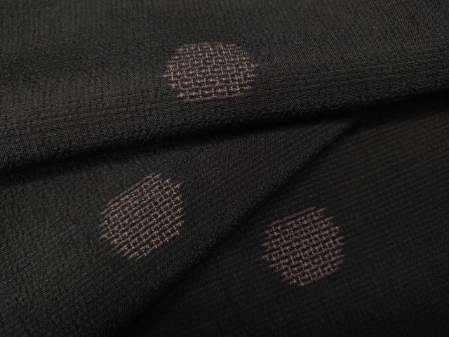 平和屋着物●本塩沢　110亀甲　丸文　飛び亀甲柄　正絹　逸品　CABH2509ut