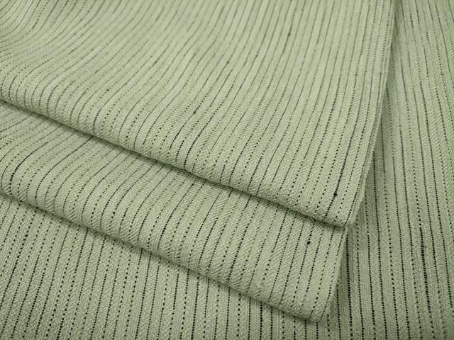 平和屋着物●上質なお召　縞　正絹　逸品　CABH2518ut