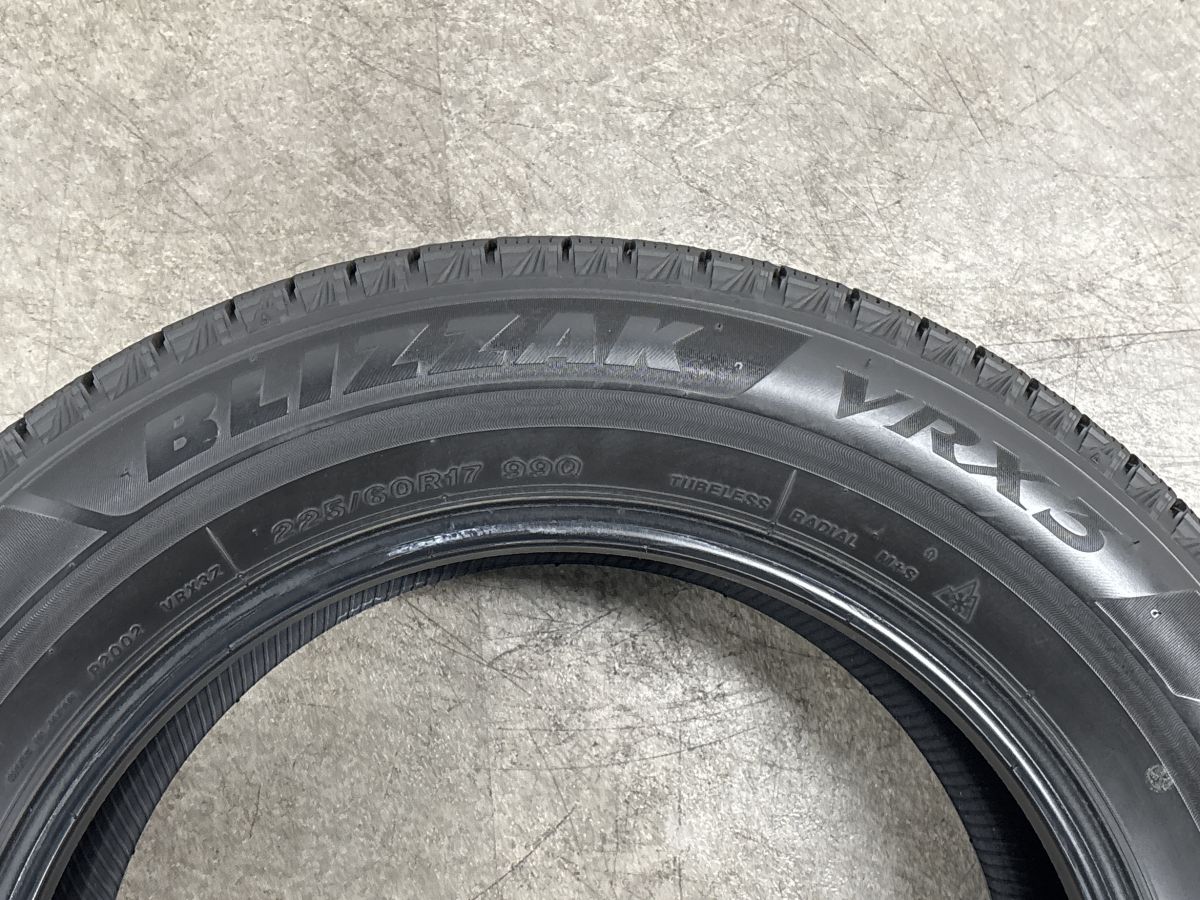 バリ溝】ブリヂストン ブリザック VRX3 225/60R17 1本販売