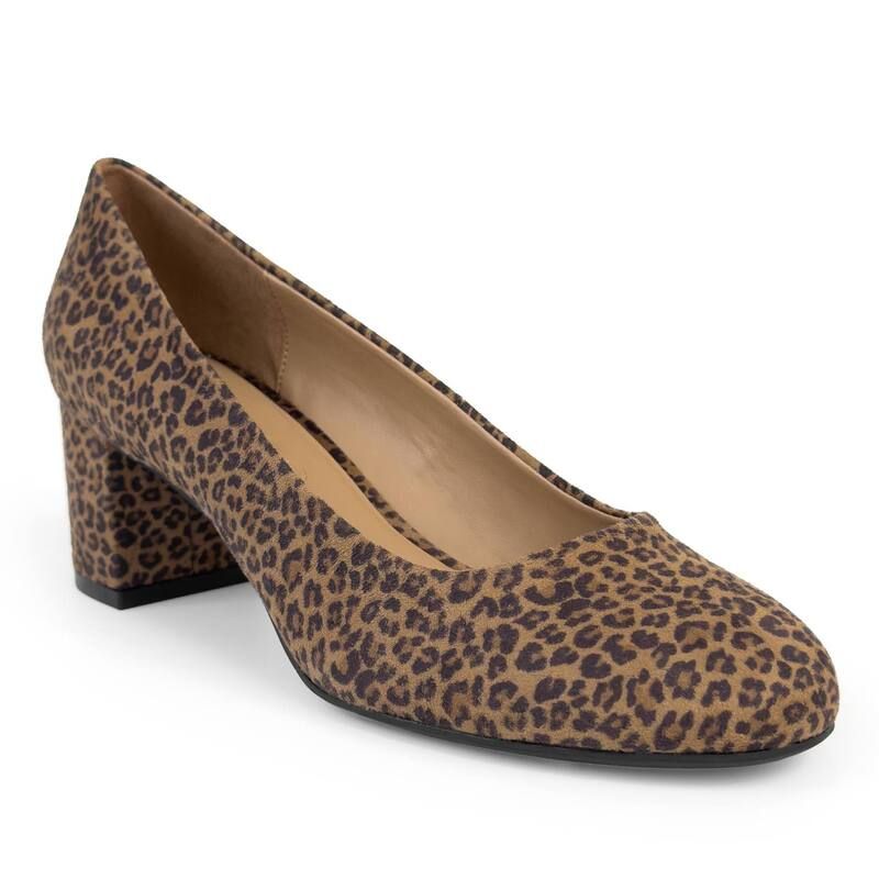 エアロソールズ レディース シューズ パンプス Aerosoles Ebel Womens Dress Pumps Tan Leopard Suede タン