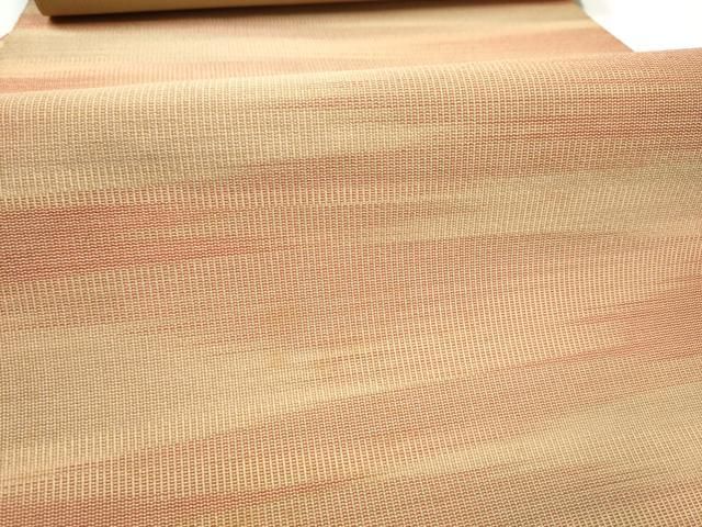 平和屋着物○爪掻本綴作家 伊達静 八寸名古屋帯 霞文 正絹 逸品