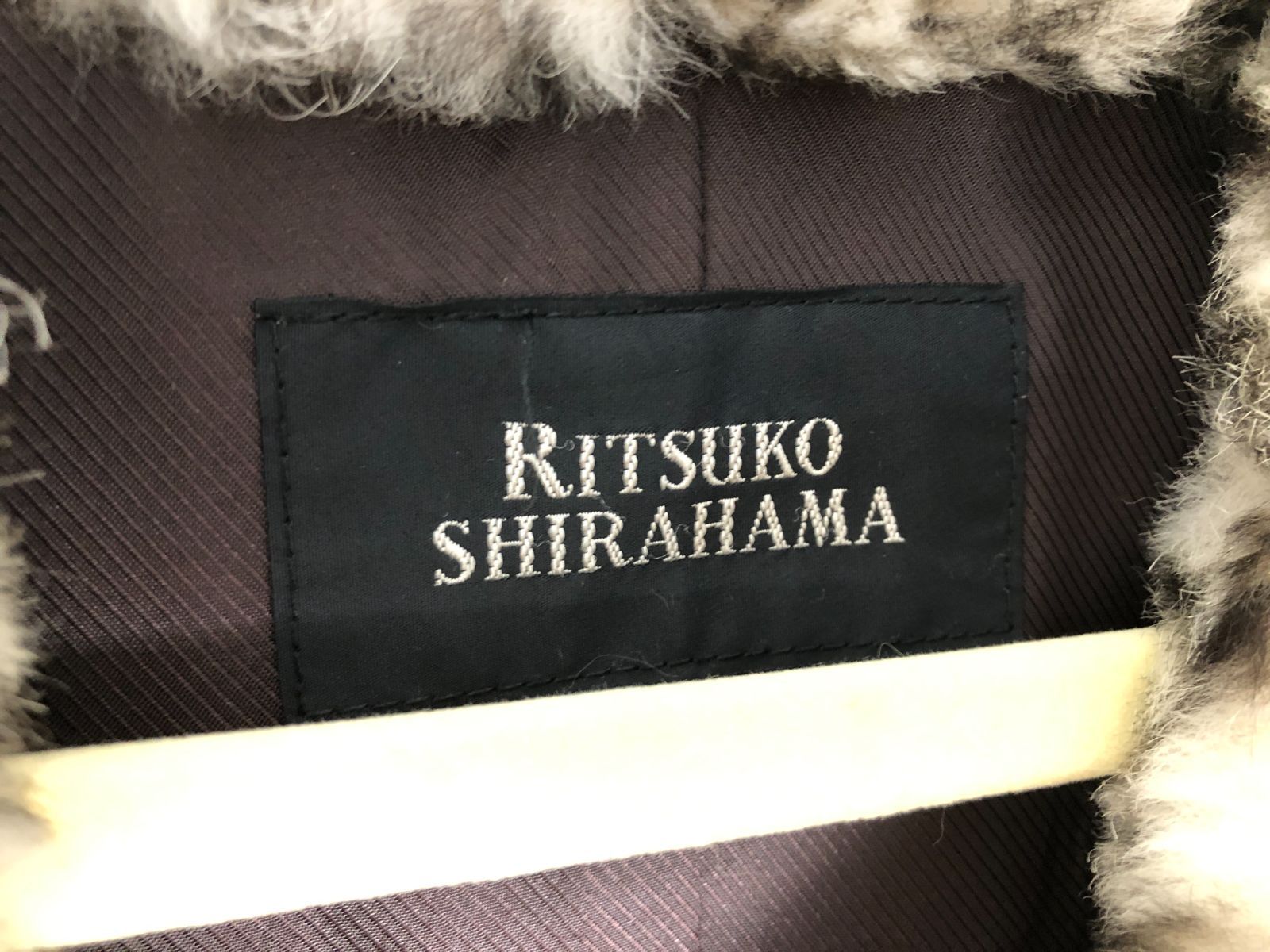リツコシラハマ RITSUKO SHIRAHAMA ラビットファー コート 41-5-72