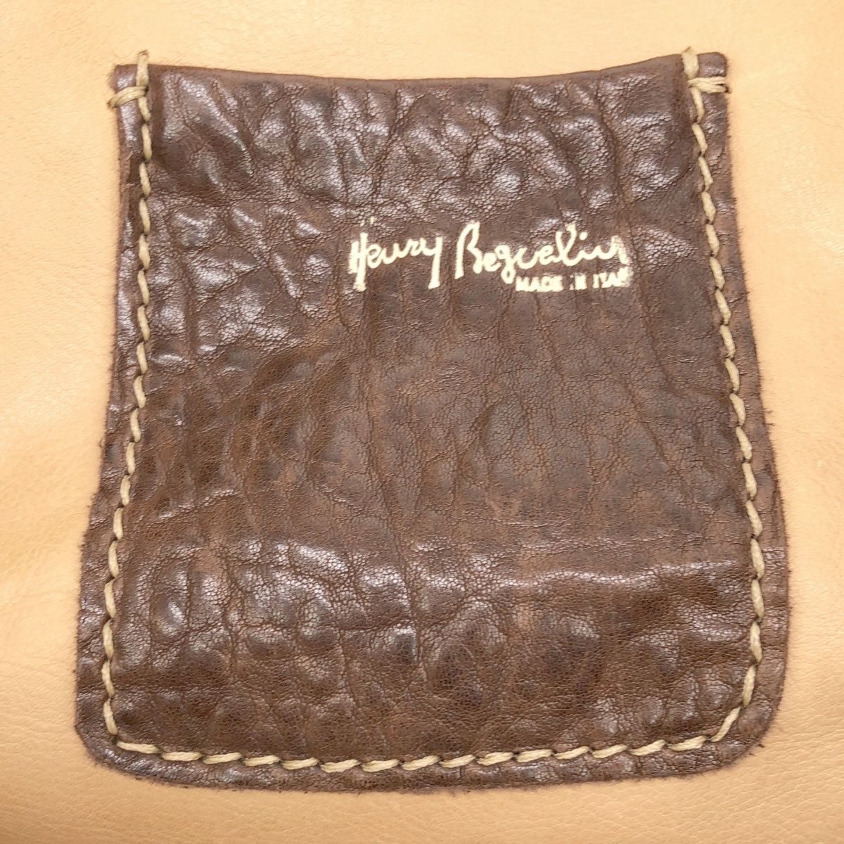 HENRY BEGUELIN エンリーベグリン 2WAYレザーショルダートートバッグ