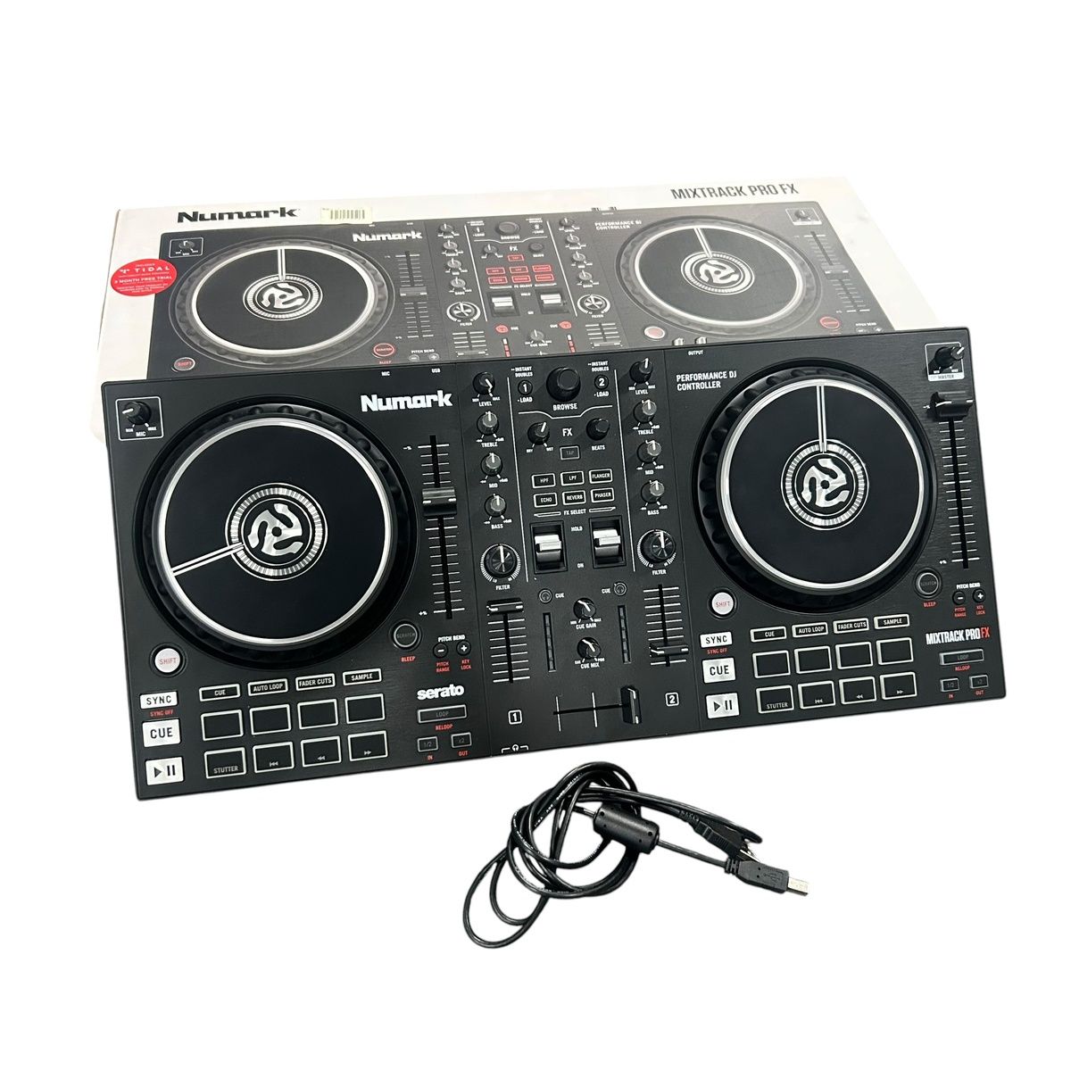 ■ Numark Mixtrack Pro FX DJコントローラー Serato DJ Lite対応 USBケーブル付属 2660431,2660431
