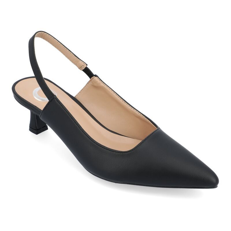 ジュルネ コレクション レディース シューズ パンプス ヒール Journee Collection Paulina Womenslingback Heels Black ブラック
