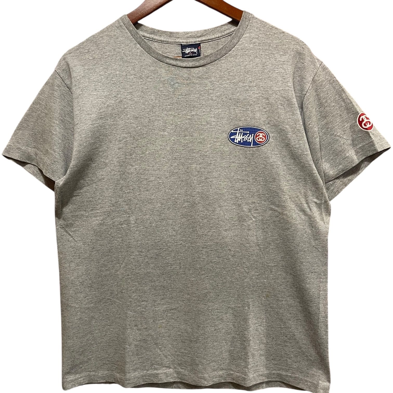 STUSSY　90s　Tシャツ　半袖　グレー　ショーンロゴ USA製 90s STUSSY S/S Tee 灰 M ステューシー Tシャツ グレー - メルカリ