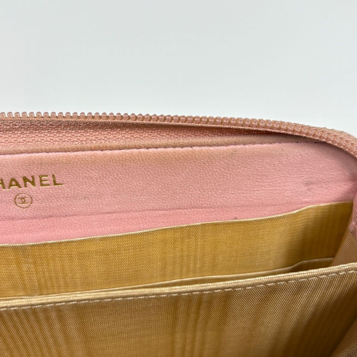 CHANEL シャネル 財布 ピンク ココマーク キャビアスキン ファスナー 在庫一掃】 シャネル CHANEL ココマーク ラウンドファスナー長財布 CC