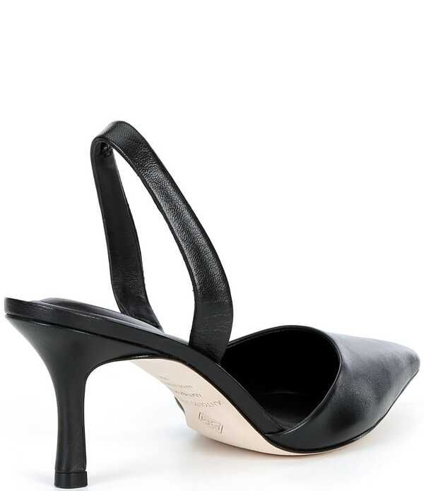 アントニオ メラーニ レディース シューズ ヒール レザー Antonio Melani Whit Leather Slingback Pumps Black ブラック