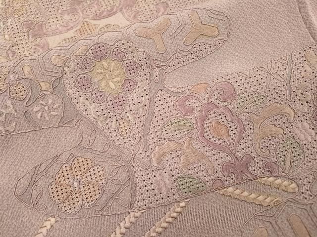 平和屋着物▽中国三大刺繍 スワトウ刺繍 汕頭刺繍 総刺繍 訪問着 鳳凰