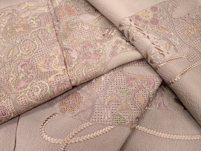 平和屋着物▽中国三大刺繍 スワトウ刺繍 汕頭刺繍 総刺繍 訪問着 鳳凰