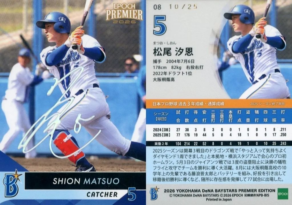 中古】スポーツ 08[REGULAR DECOMORI SIGNATURE]：松尾汐恩(ホログラム
