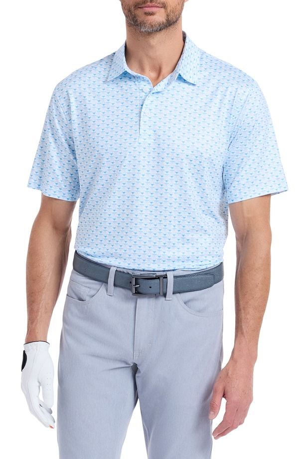 ロバートグラハム メンズ トップス ポロシャツ Robert Graham Links Drinks Performance Golf Polo Light Blue ブルー 17,375円