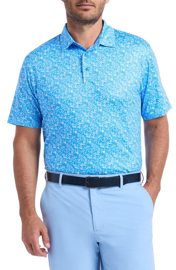 ロバートグラハム メンズ トップス ポロシャツ Robert Graham Ebford Performance Golf Polo Blue ブルー