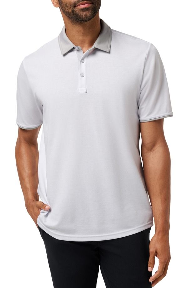 トラビスマヒュー メンズ トップス ポロシャツ コントラスト コットン TravisMathew All Day Social Club Contrast Collar Cotton Blend Po