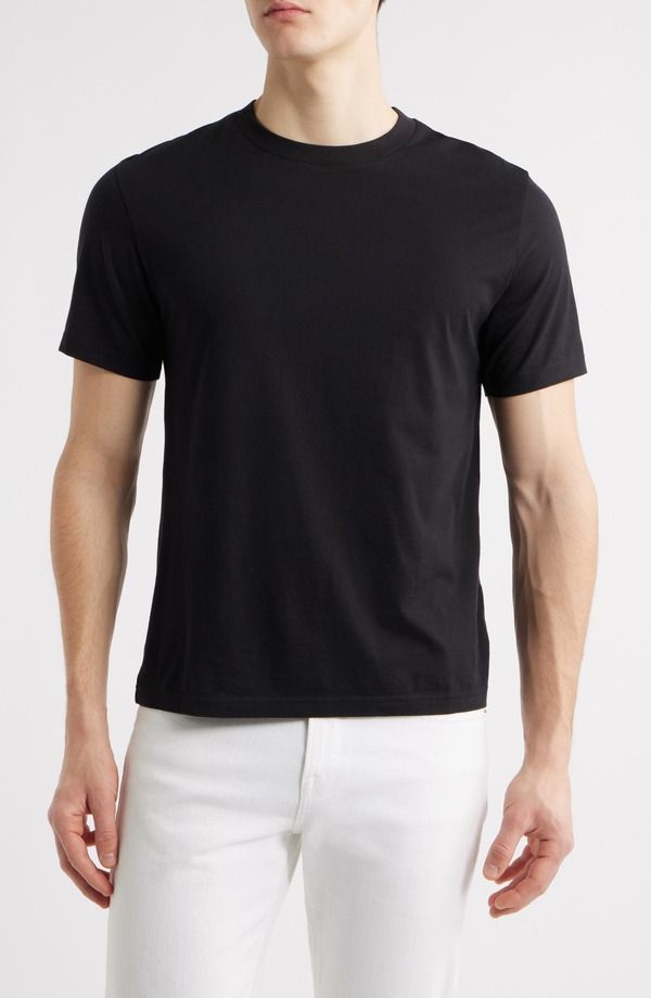 フレーム メンズ トップス Tシャツ コットン FRAME Short Sleeve Light Cotton Tee Black ブラック