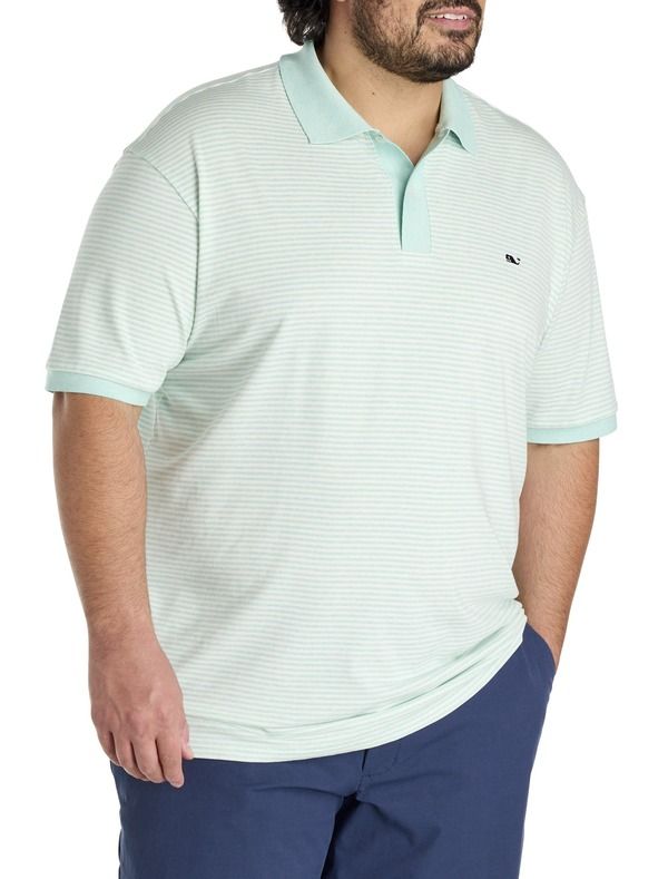 ヴァインヤードヴァインズ メンズ トップス ポロシャツ トール vineyard vines Big Tall Edgartown Pique Polo Shirt Aqua Haze アクア