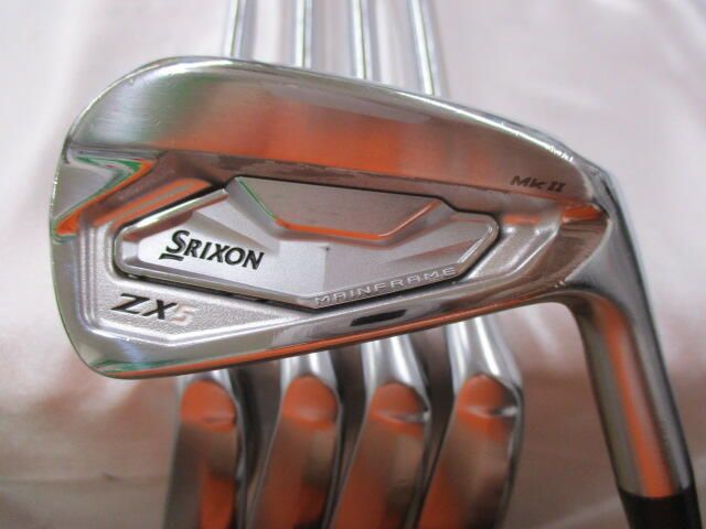 ダンロップ SRIXON ZX5 Mk2 KBS TOUR Sフレックス アイアンセット 中古
